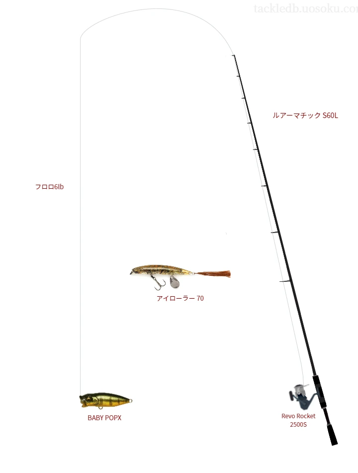 バス釣りに関するタックル、仕掛け図解