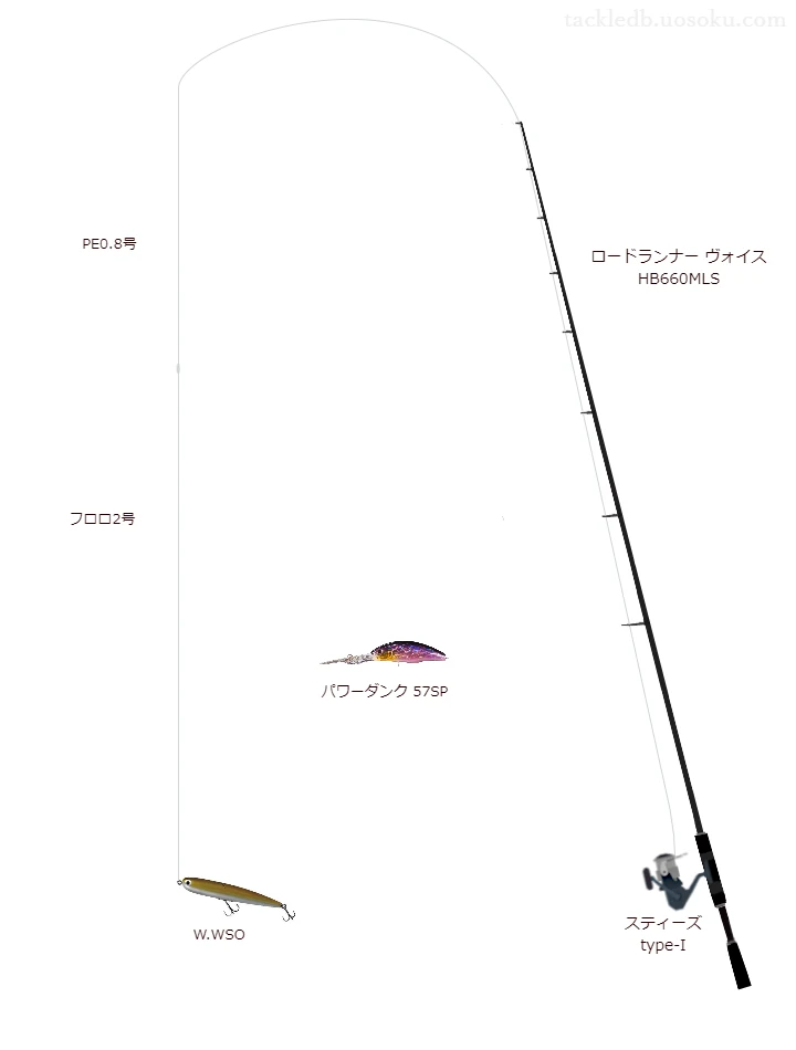 バス釣りに関するタックル、仕掛け図解