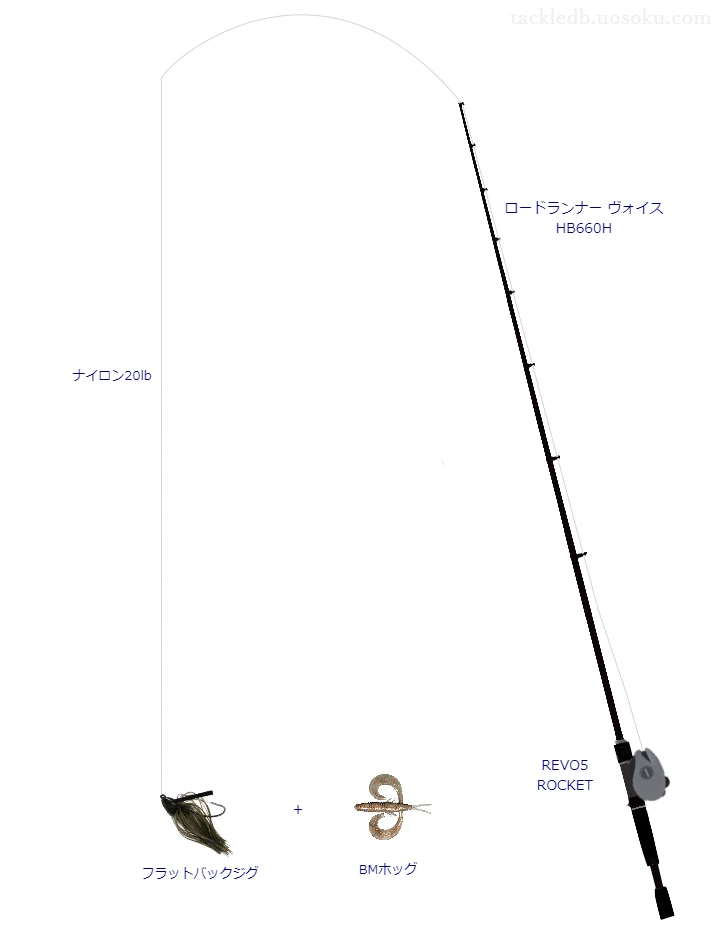 バス釣りに関するタックル、仕掛け図解