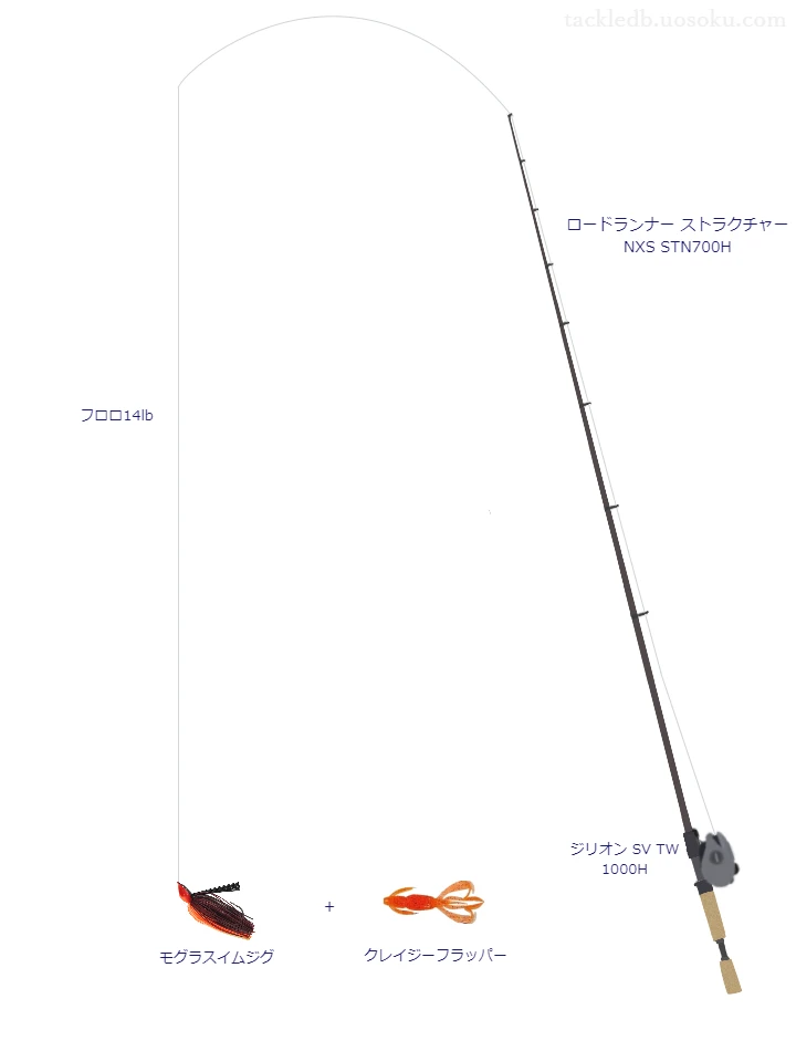 バス釣りに関するタックル、仕掛け図解