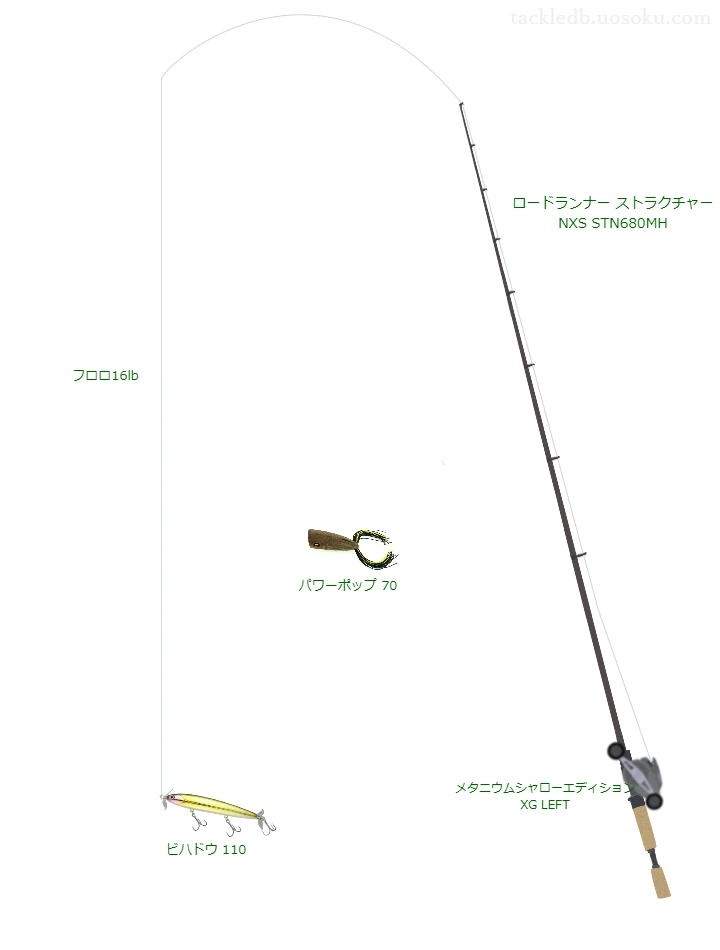 バス釣りに関するタックル、仕掛け図解