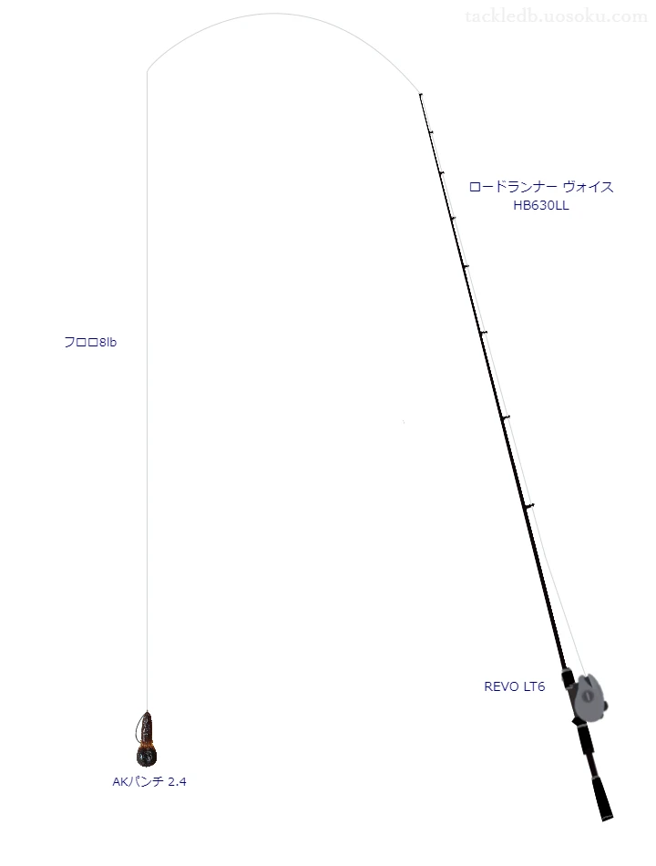 ロードランナー ヴォイス HB630LLとAKパンチによるバス釣りタックル【Vインプレ】