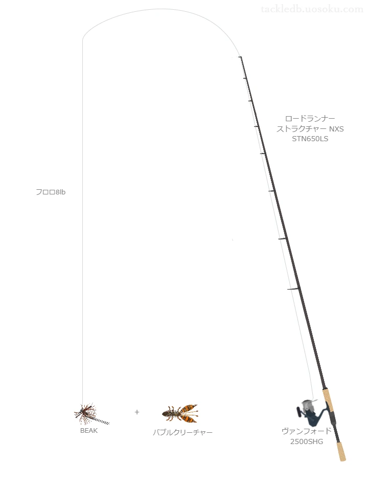 バス釣りに関するタックル、仕掛け図解