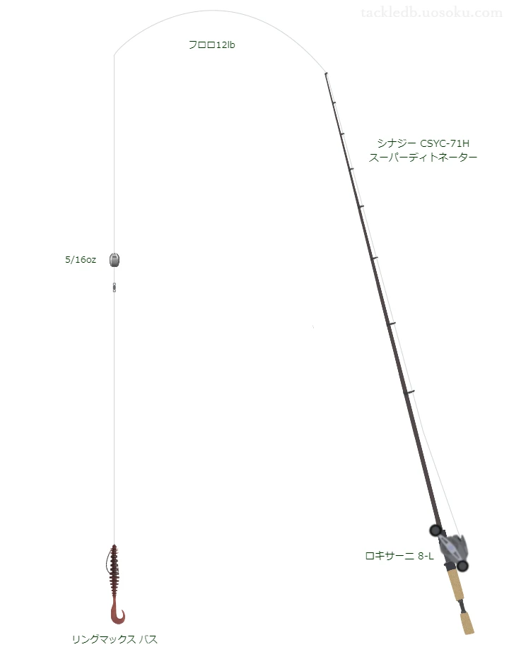 バス釣りに関するタックル、仕掛け図解