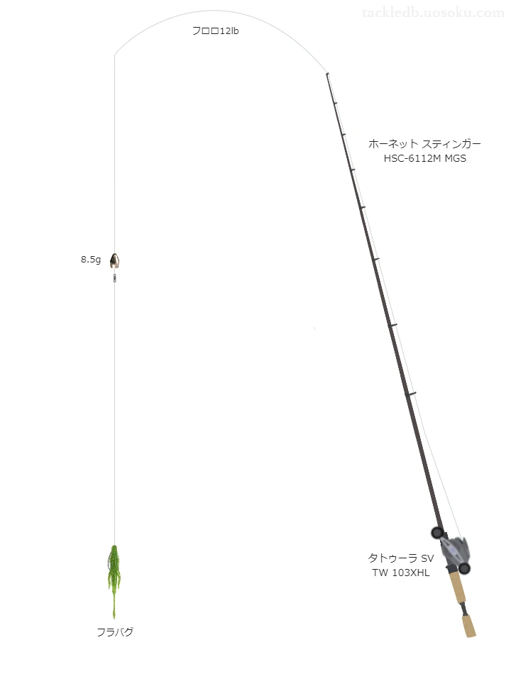 バス釣りに関するタックル、仕掛け図解