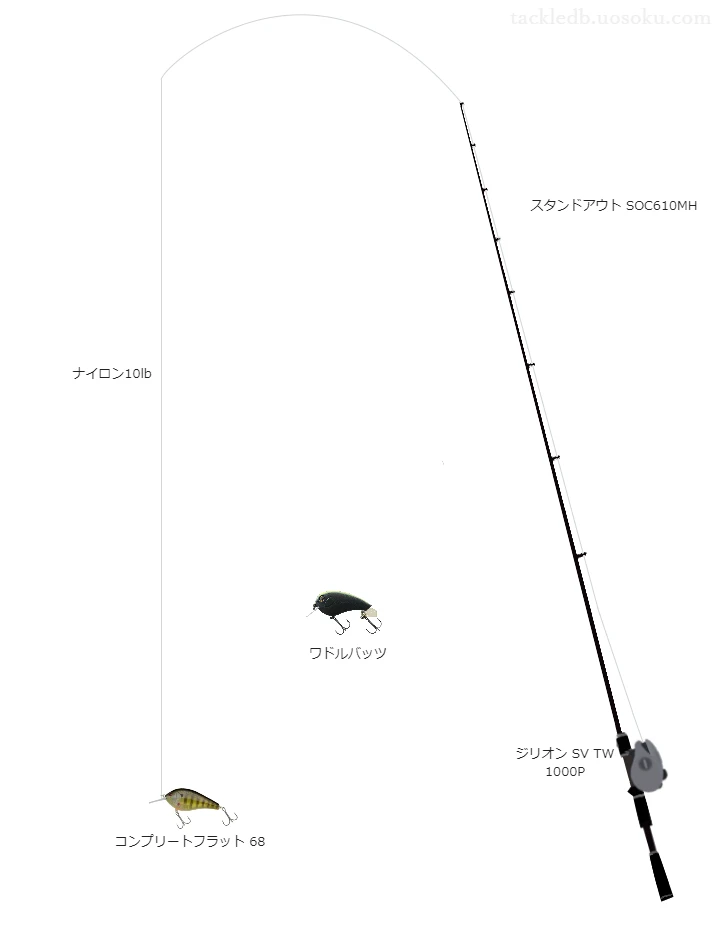 バス釣りに関するタックル、仕掛け図解