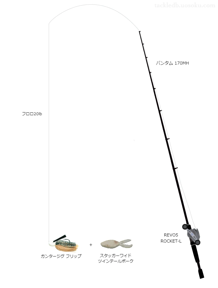 バス釣りに関するタックル、仕掛け図解