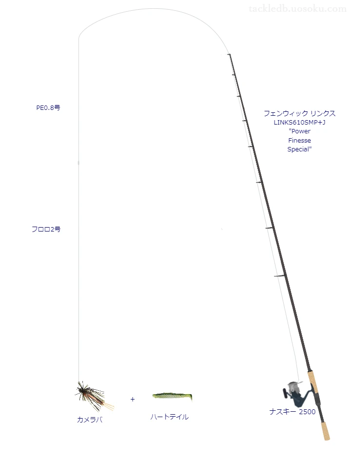 バス釣りに関するタックル、仕掛け図解