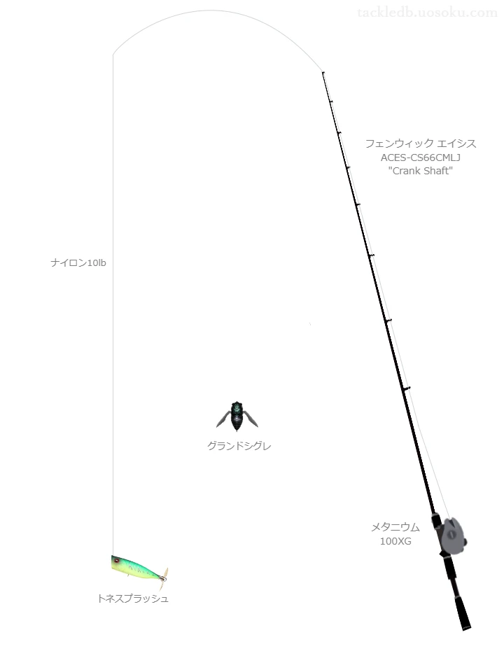 バス釣りに関するタックル、仕掛け図解