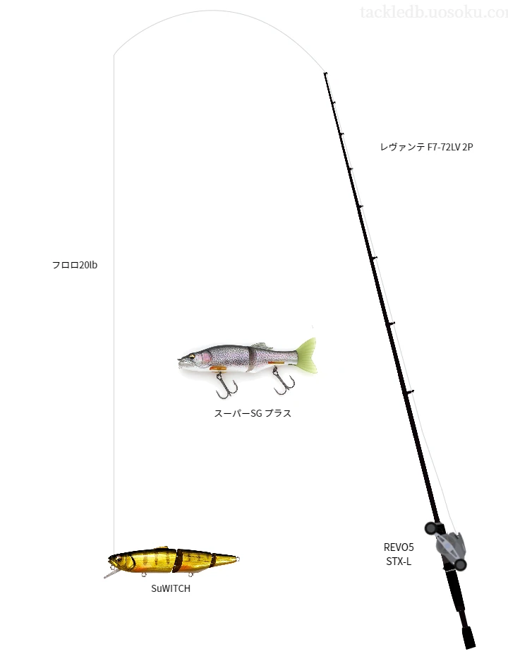 バス釣りに関するタックル、仕掛け図解