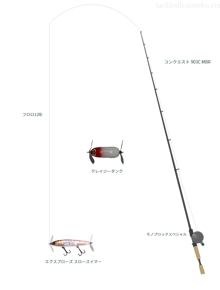 バス釣りに関するタックル、仕掛け図解