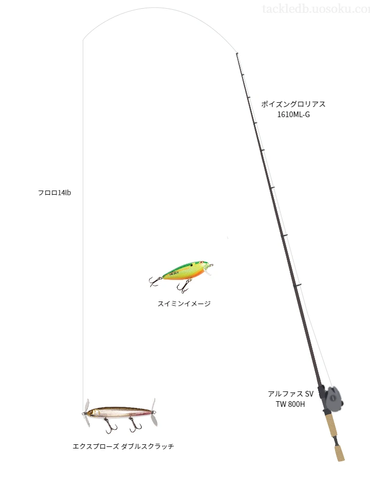 バス釣りに関するタックル、仕掛け図解