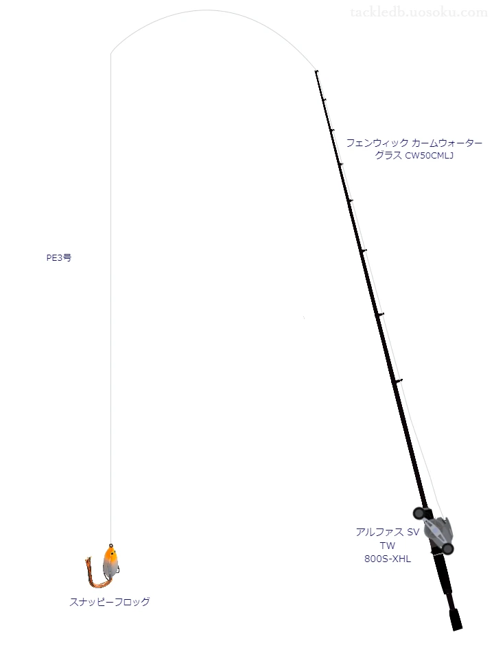 バス釣りに関するタックル、仕掛け図解