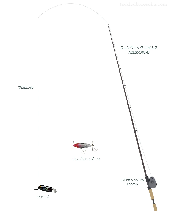  エイシス ACES510CMJでトップウォーターを使うバス釣りタックル【仮想インプレ】