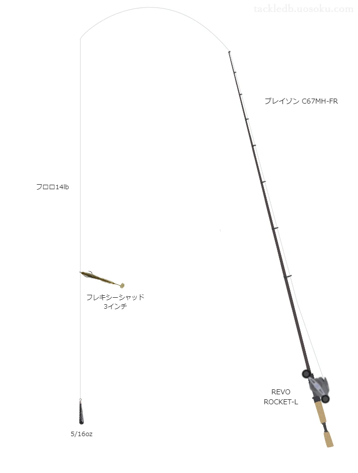 バス釣りに関するタックル、仕掛け図解