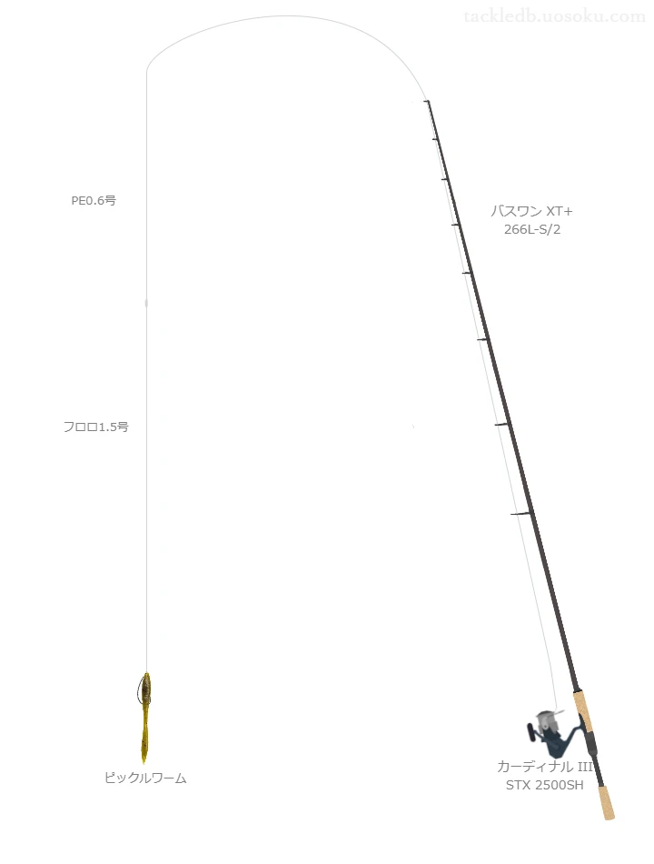 バス釣りに関するタックル、仕掛け図解