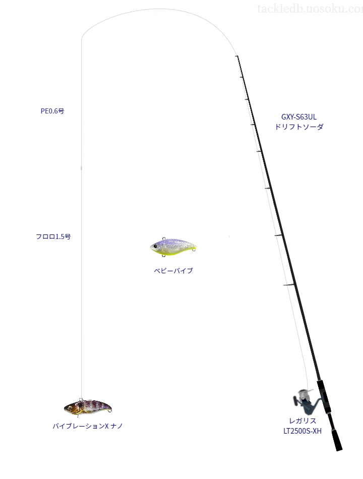 バス釣りに関するタックル、仕掛け図解