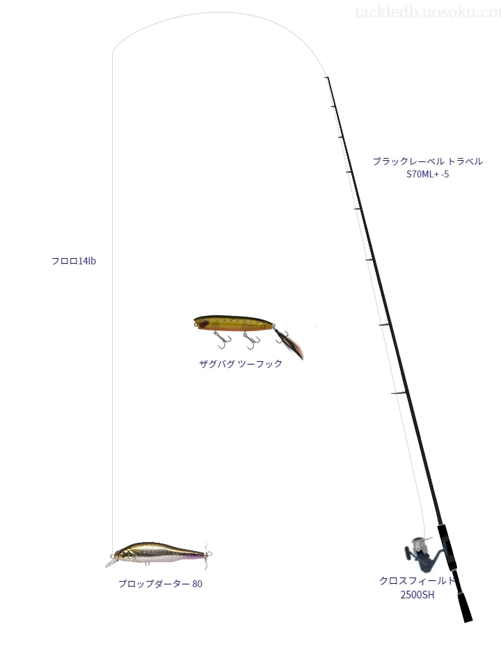 バス釣りに関するタックル、仕掛け図解