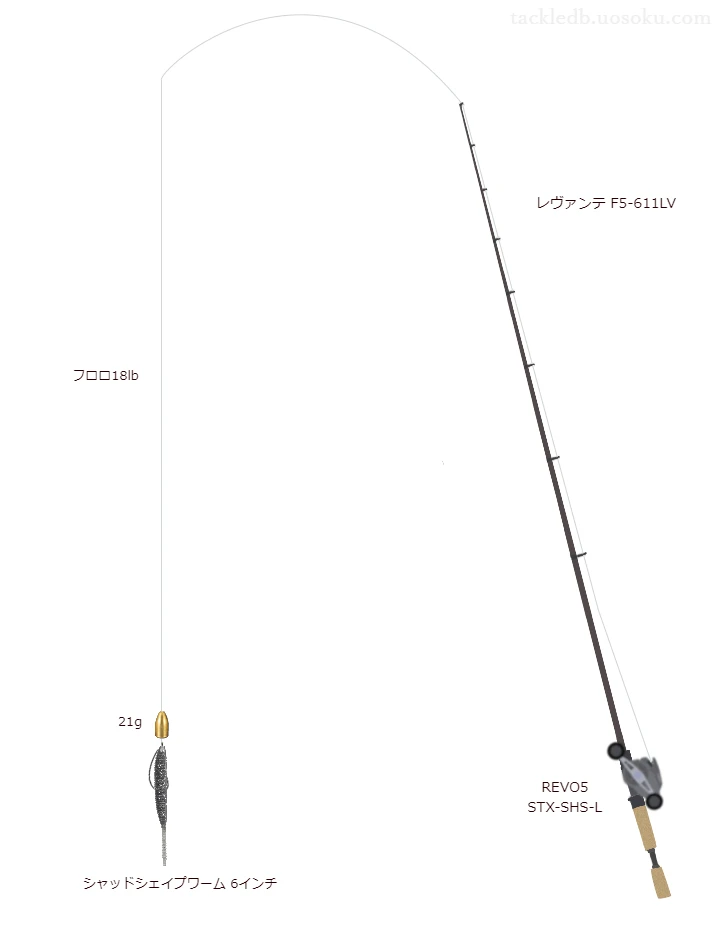 バス釣りに関するタックル、仕掛け図解