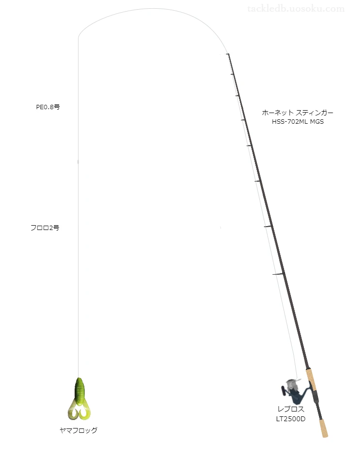 バス釣りに関するタックル、仕掛け図解