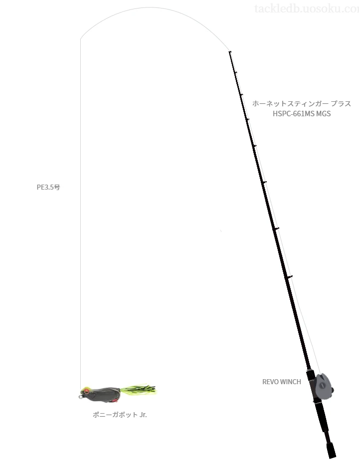 バス釣りに関するタックル、仕掛け図解