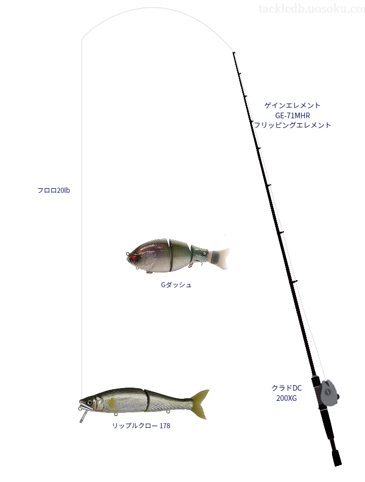 バス釣りに関するタックル、仕掛け図解