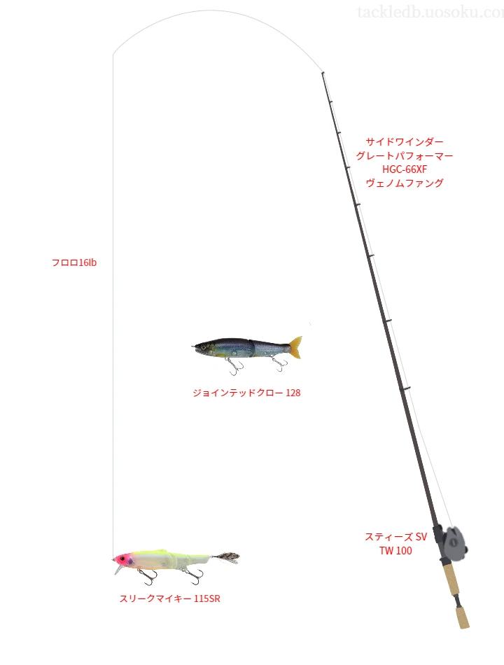 バス釣りに関するタックル、仕掛け図解