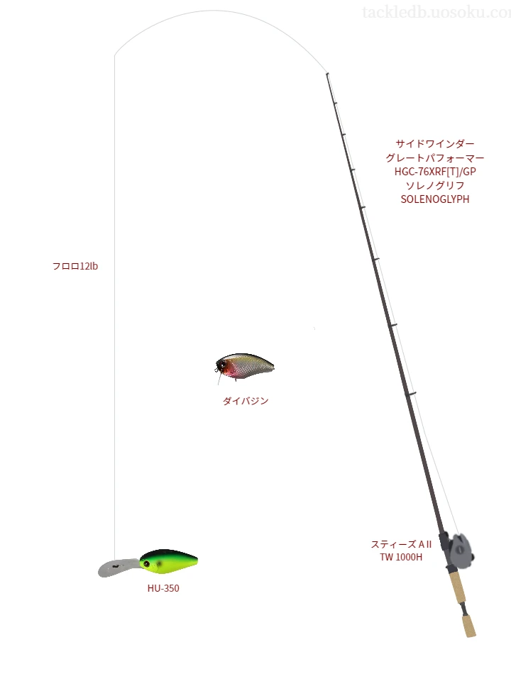 バス釣りに関するタックル、仕掛け図解