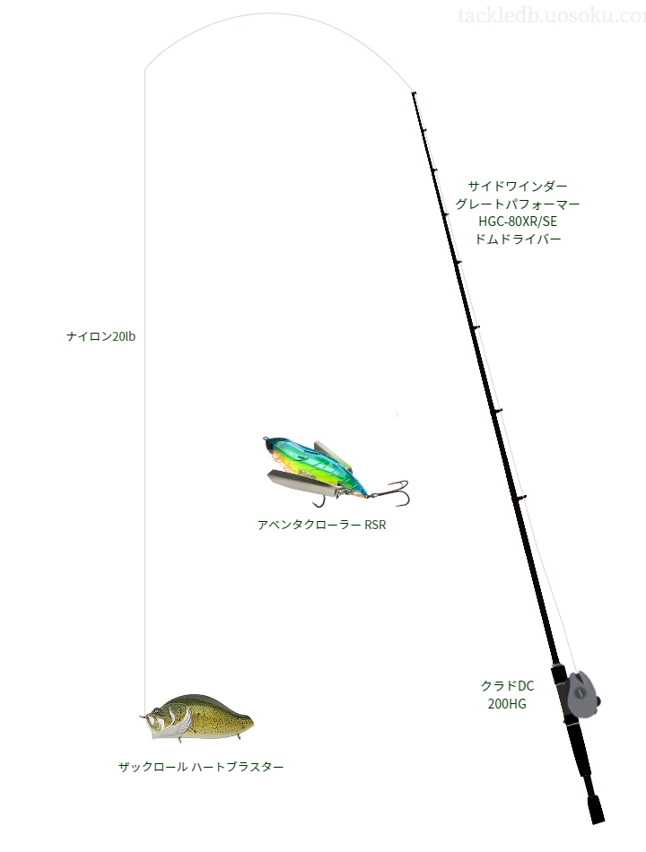 バス釣りに関するタックル、仕掛け図解