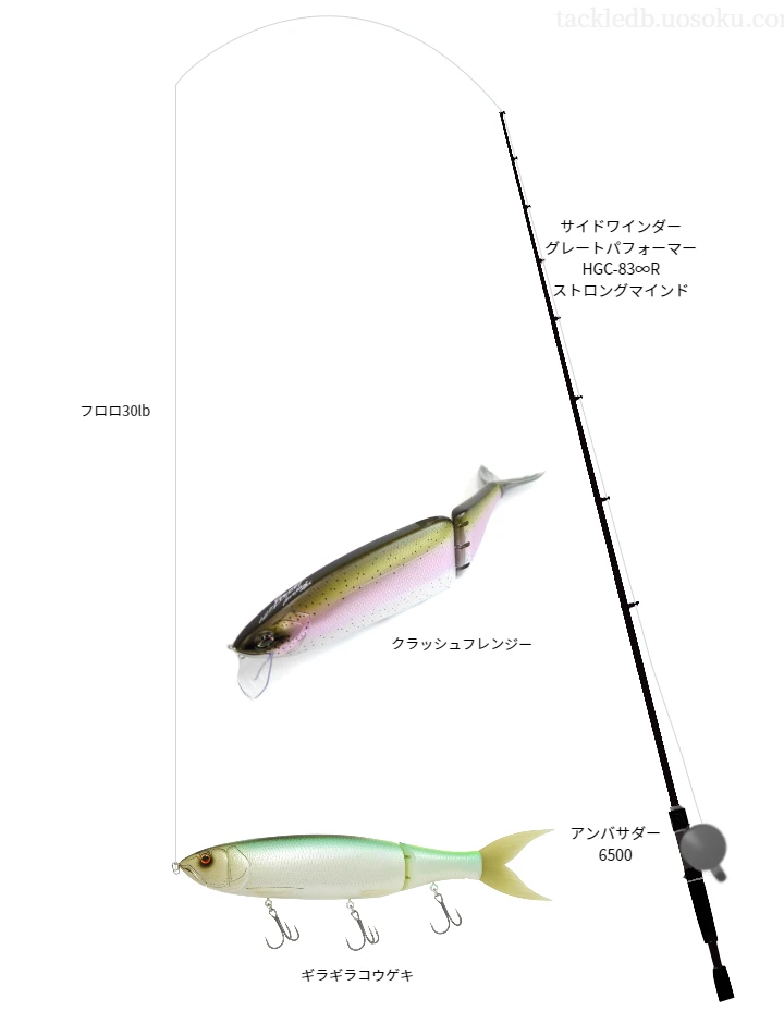 バス釣りに関するタックル、仕掛け図解