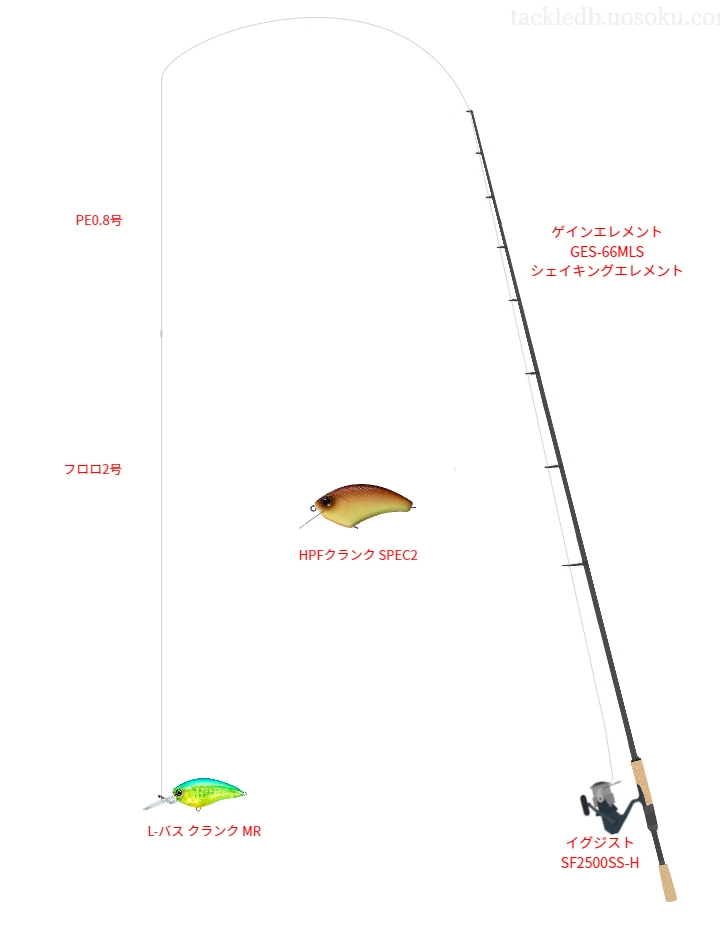 バス釣りに関するタックル、仕掛け図解