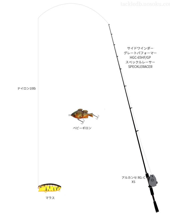 サイドワインダー グレートパフォーマー HGCとアルカンセ RG–C XSによる高級バス釣りタックル【仮想インプレ】