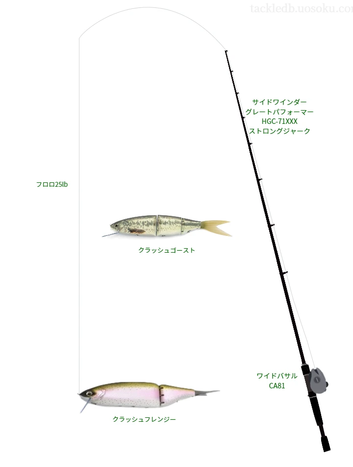 バス釣りに関するタックル、仕掛け図解