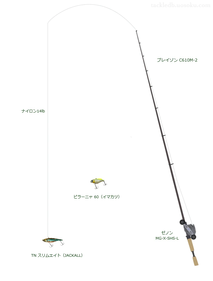 TN スリムエイトにおすすめのベイトタックル【ブレイゾン C610M-2】