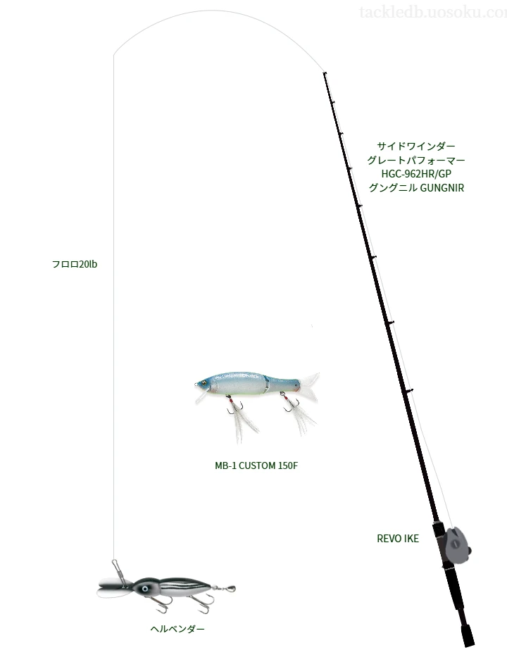 バス釣りに関するタックル、仕掛け図解