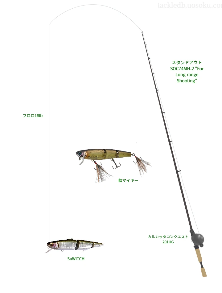 SuWITCHのためのバス釣りタックル【ジョイントベイト】