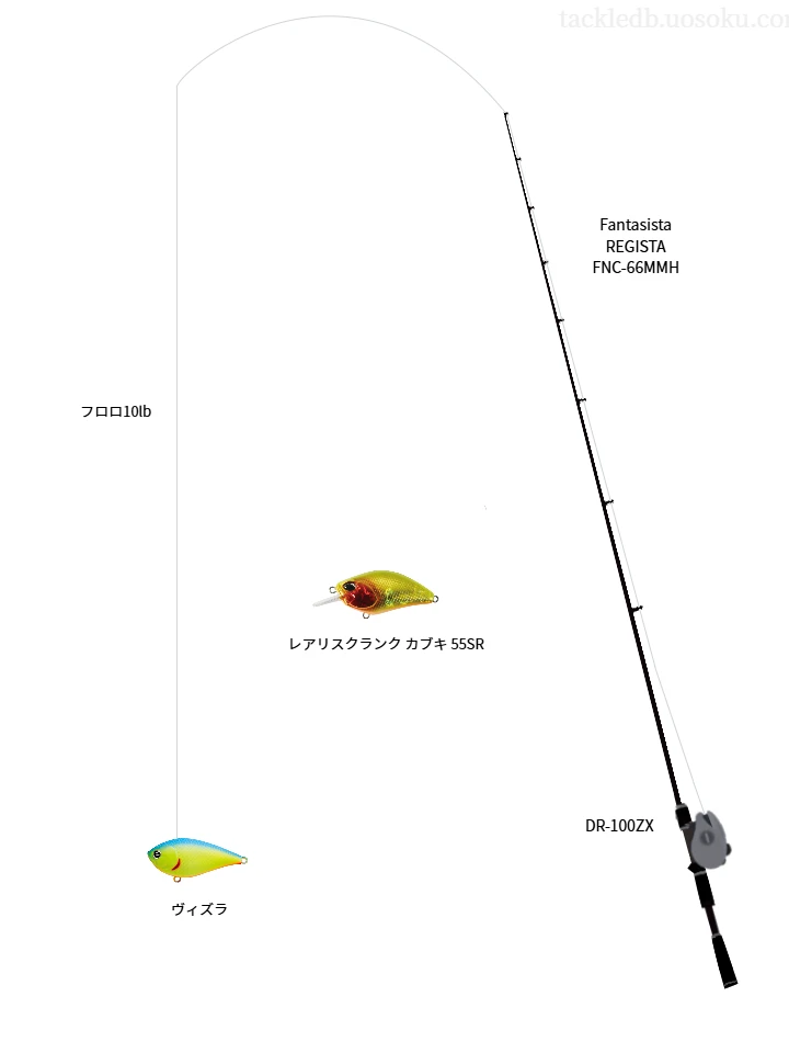 ヴィズラにおすすめのベイトタックル【Fantasista REGISTA FNC-66MMH】