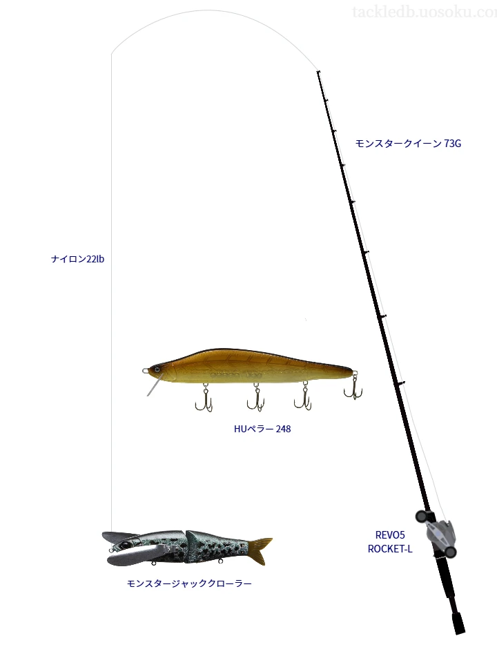 モンスタージャッククローラーにおすすめのベイトタックル【モンスタークイーン 73G】