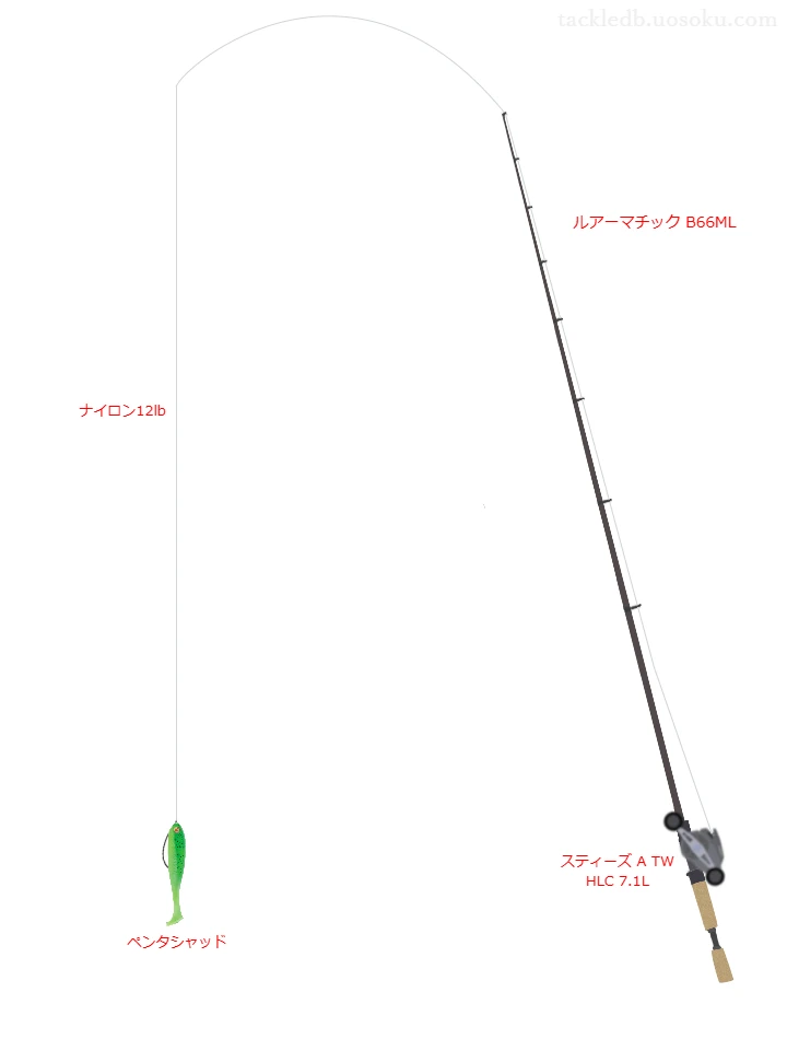 ルアーマチック B66MLとワームによるバス釣りタックル【Vインプレ】