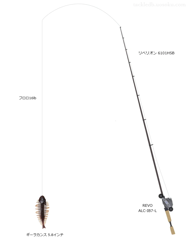 【大池】ギーラカンス 5.8インチを活かすバス釣りタックル【仮想インプレ】
