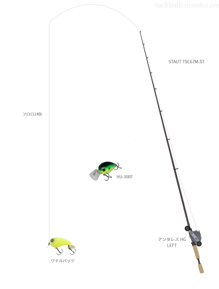 STAUT TSC67M-STとアンタレス HG LEFTによる高級バス釣りタックル【仮想インプレ】
