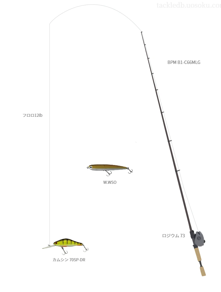 BPM B1-C66MLGでミノーを使うバス釣りタックル【仮想インプレ】