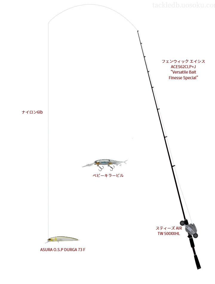 【兼久大池】ASURA O.S.P DURGA 73 Fを活かすバス釣りタックル【仮想インプレ】