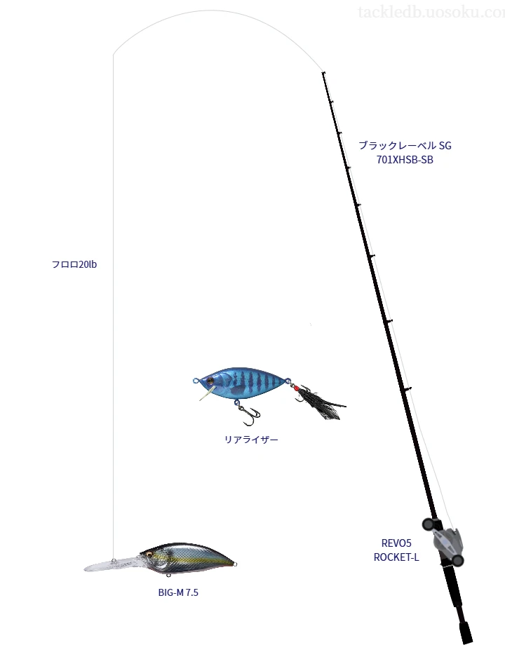 ブラックレーベル SG 701XHSB-SBとクランクベイトによるバス釣りタックル【Vインプレ】