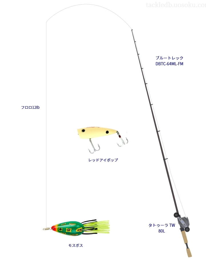 モスボスのためのバス釣りタックル【トップウォーター】