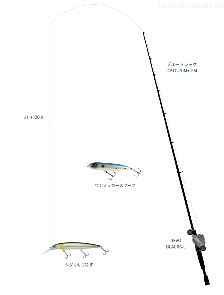 タダマキ 132JPのためのバス釣りタックル【ミノー】