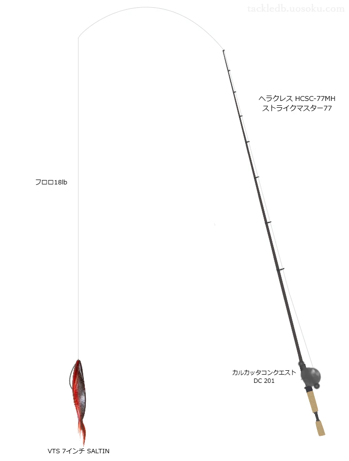 【Vインプレ】DRTのVTS7インチ用バス釣りタックル【ストライクマスター77】