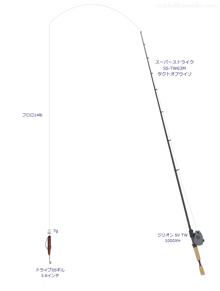 スーパーストライク SS-TW63M タクトオブウイゾとワームによるバス釣りタックル【Vインプレ】