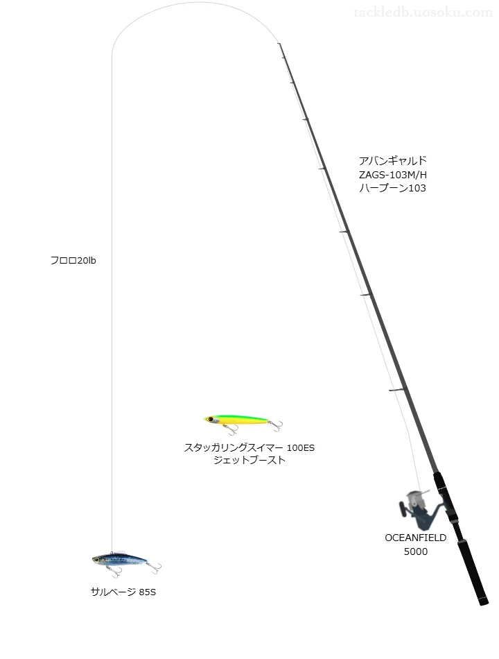 【須沢海岸】サルベージ 85Sのためのシーバスタックル【アバンギャルド ZAGS-103M/H ハープーン103】