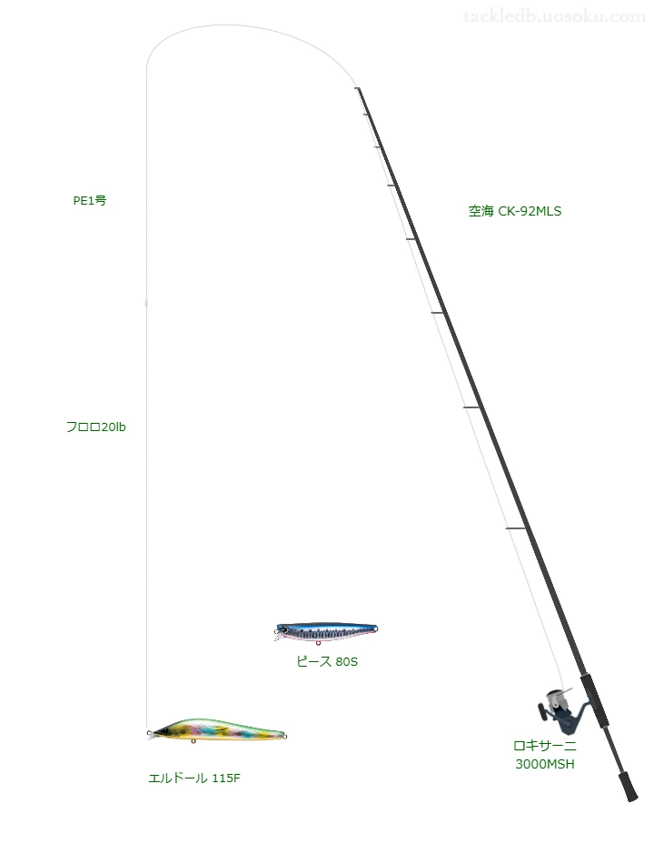 空海 CK-92MLSとロキサーニ 3000MSHの調和によるシーバスタックル【仮想インプレ】